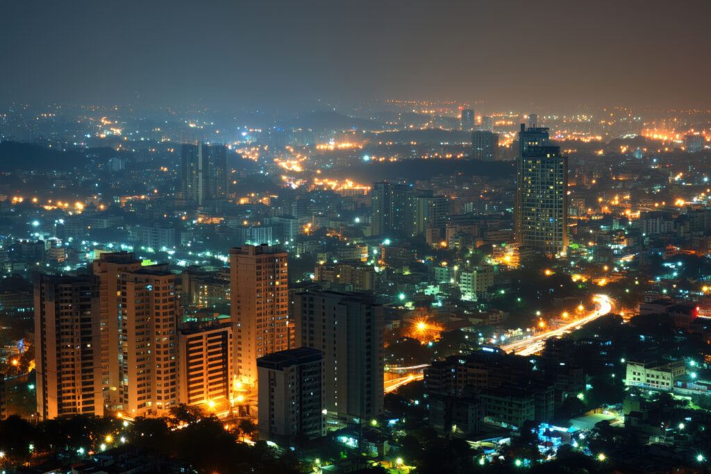 Hyderabad nightlife skyline